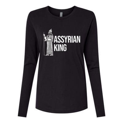 Assyrian King With An Assyrian King Funny Gift Womens Cotton Relaxed Long Sleeve T-Shirt