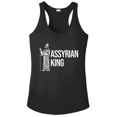 Assyrian King With An Assyrian King Funny Gift Ladies PosiCharge Competitor Racerback Tank