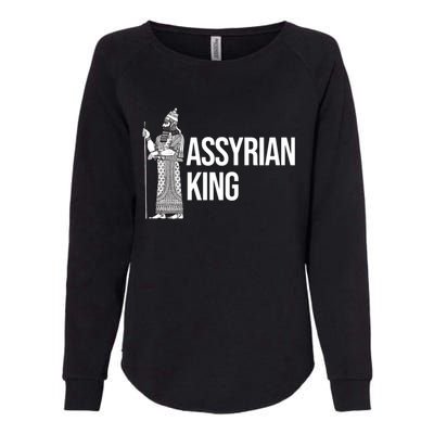 Assyrian King With An Assyrian King Funny Gift Womens California Wash Sweatshirt