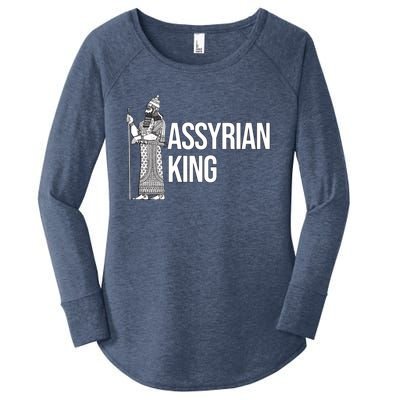 Assyrian King With An Assyrian King Funny Gift Women's Perfect Tri Tunic Long Sleeve Shirt