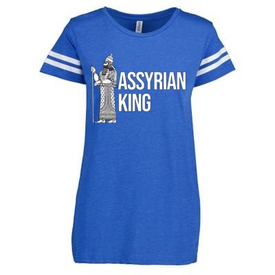 Assyrian King With An Assyrian King Funny Gift Enza Ladies Jersey Football T-Shirt