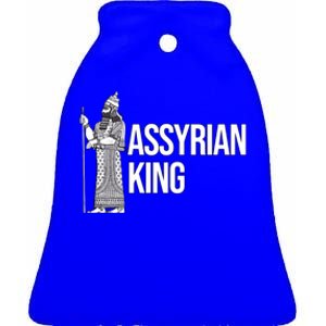 Assyrian King With An Assyrian King Cute Gift Ceramic Bell Ornament