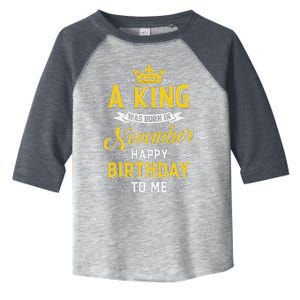 A King Was Born In November Happy Birthday To Me Toddler Fine Jersey T-Shirt