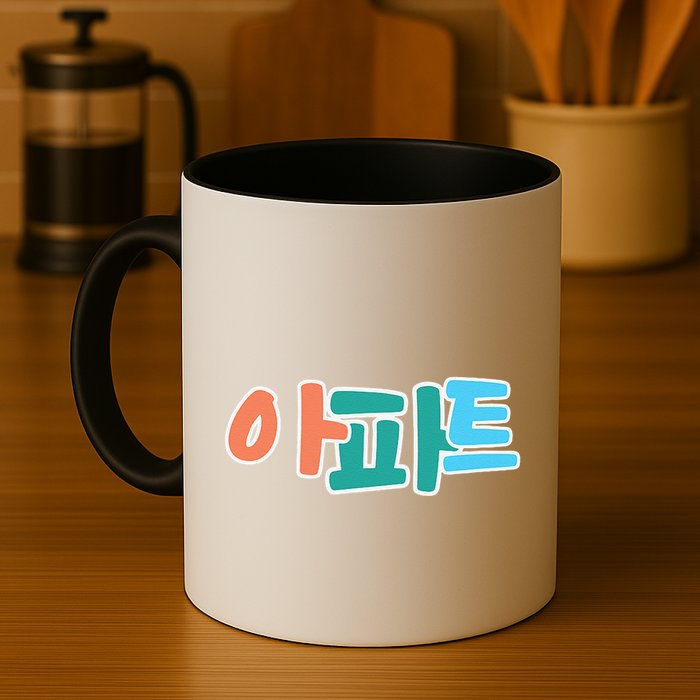 Apt Korean Word Apartment Game Pop Art Apt Mug