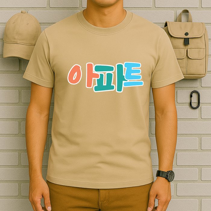 Apt Korean Word Apartment Game Pop Art Apt T-Shirt