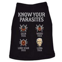 Antibiden Know Your Parasites Lunatic Impeach Joe Biden Doggie Tank