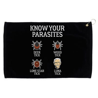 Antibiden Know Your Parasites Lunatic Impeach Joe Biden Grommeted Golf Towel