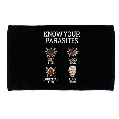 Antibiden Know Your Parasites Lunatic Impeach Joe Biden Microfiber Hand Towel