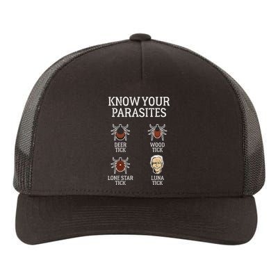 Antibiden Know Your Parasites Lunatic Impeach Joe Biden Yupoong Adult 5-Panel Trucker Hat