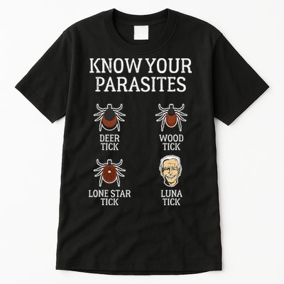 Antibiden Know Your Parasites Lunatic Impeach Joe Biden Tall T-Shirt