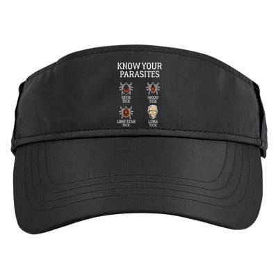 Antibiden Know Your Parasites Lunatic Impeach Joe Biden Adult Drive Performance Visor