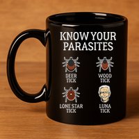 Antibiden Know Your Parasites Lunatic Impeach Joe Biden 11oz C Handle Ceramic Mug