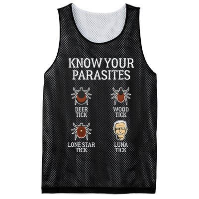 Antibiden Know Your Parasites Lunatic Impeach Joe Biden Mesh Reversible Basketball Jersey Tank