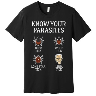 Antibiden Know Your Parasites Lunatic Impeach Joe Biden Premium T-Shirt