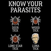 Antibiden Know Your Parasites Lunatic Impeach Joe Biden Baby Bodysuit