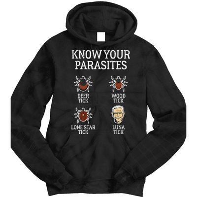 Antibiden Know Your Parasites Lunatic Impeach Joe Biden Tie Dye Hoodie