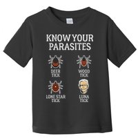 Antibiden Know Your Parasites Lunatic Impeach Joe Biden Toddler T-Shirt