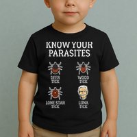 Antibiden Know Your Parasites Lunatic Impeach Joe Biden Toddler T-Shirt