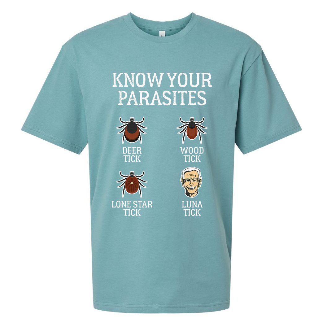 Antibiden Know Your Parasites Lunatic Impeach Joe Biden Sueded Cloud Jersey T-Shirt