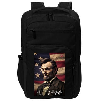 Abraham Lincoln 16th President Of The United States Portrait Impact Tech Backpack