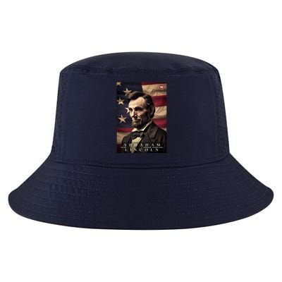 Abraham Lincoln 16th President Of The United States Portrait Cool Comfort Performance Bucket Hat