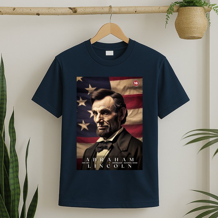 Abraham Lincoln 16th President Of The United States Portrait T-Shirt