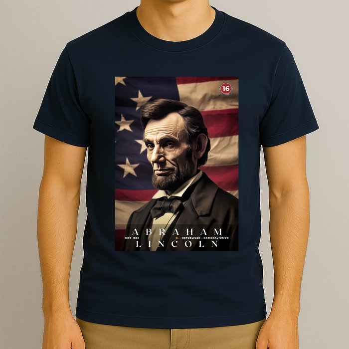 Abraham Lincoln 16th President Of The United States Portrait T-Shirt