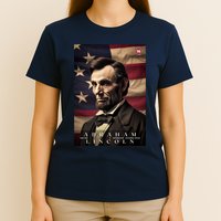 Abraham Lincoln 16th President Of The United States Portrait T-Shirt