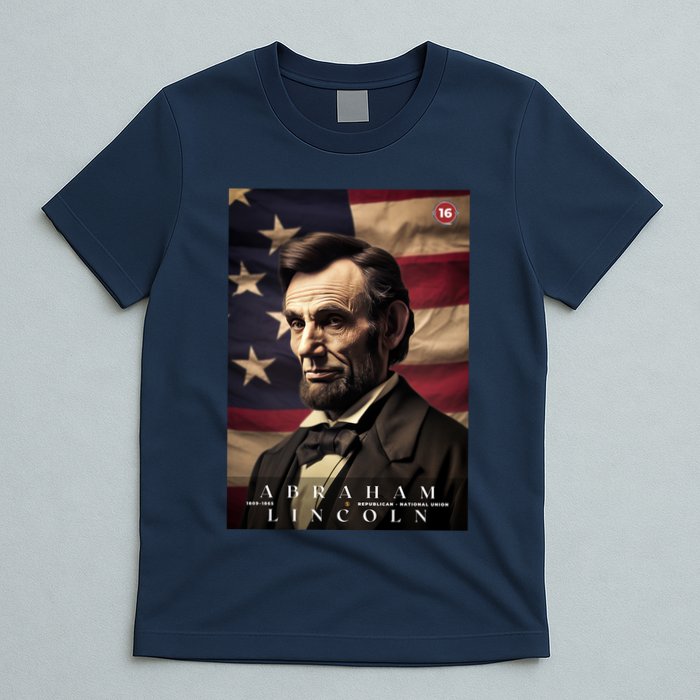 Abraham Lincoln 16th President Of The United States Portrait T-Shirt