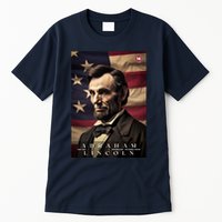 Abraham Lincoln 16th President Of The United States Portrait Tall T-Shirt