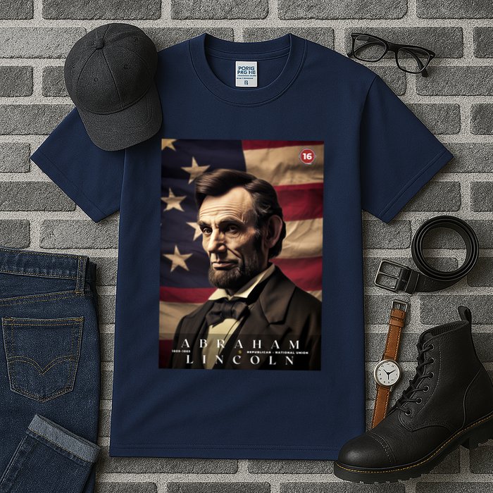 Abraham Lincoln 16th President Of The United States Portrait Tall T-Shirt