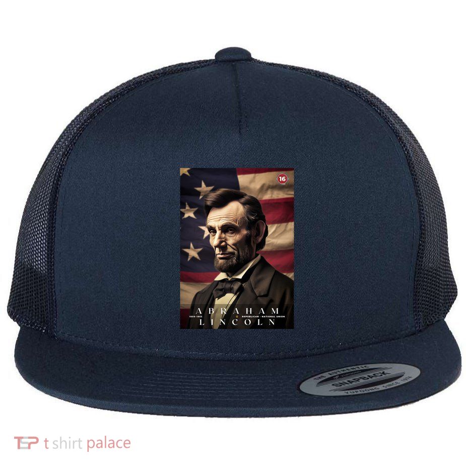 Abraham Lincoln 16th President Of The United States Portrait Flatbill Hat