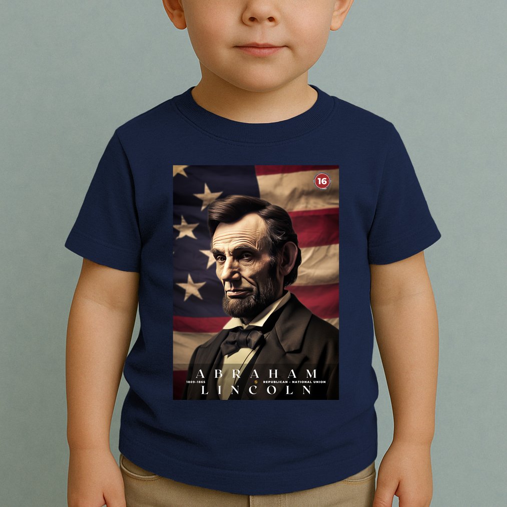 Abraham Lincoln 16th President Of The United States Portrait Toddler T-Shirt