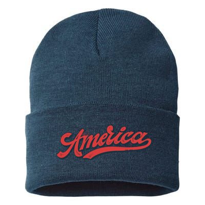 America Label Sustainable Knit Beanie