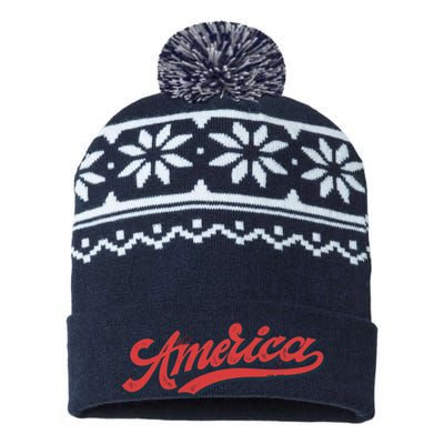 America Label USA-Made Snowflake Beanie