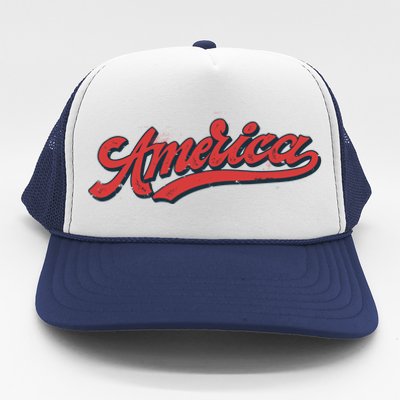 America Label Trucker Hat