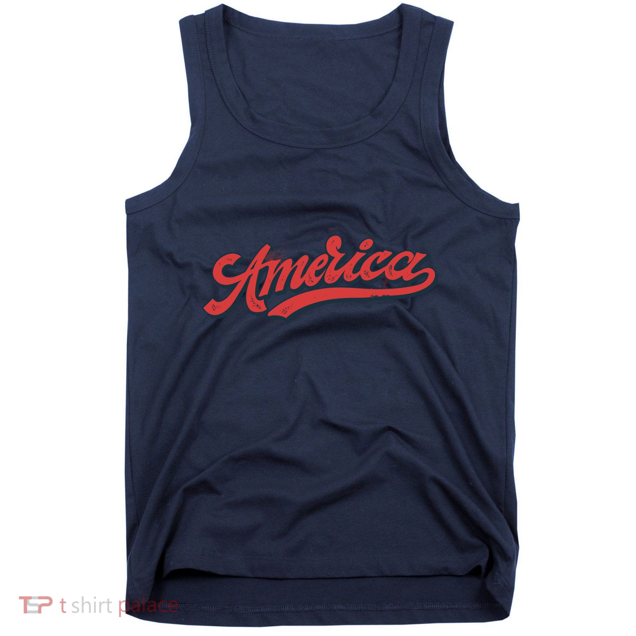 America Label Tank Top