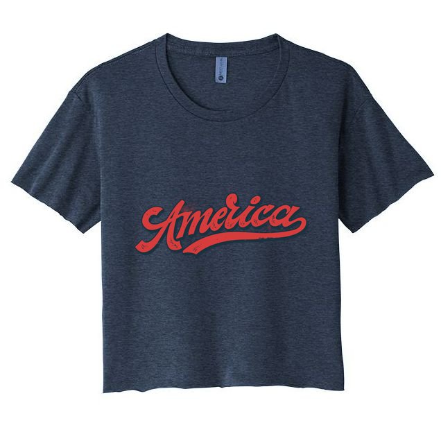 America Label Crop Top