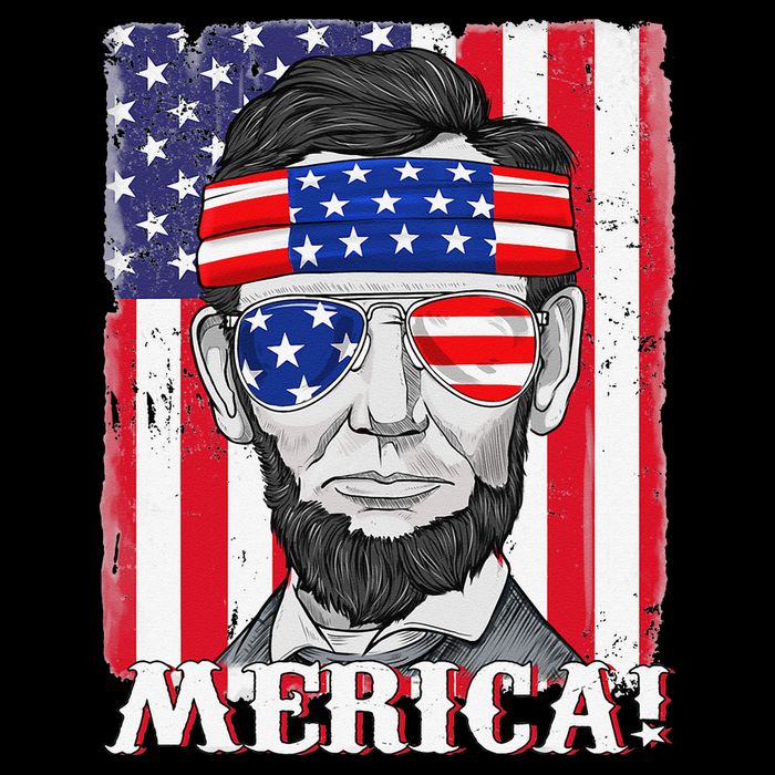 Abraham Lincoln 4th Of July Merica American Flag Boys  Cooling Performance Crew T-Shirt