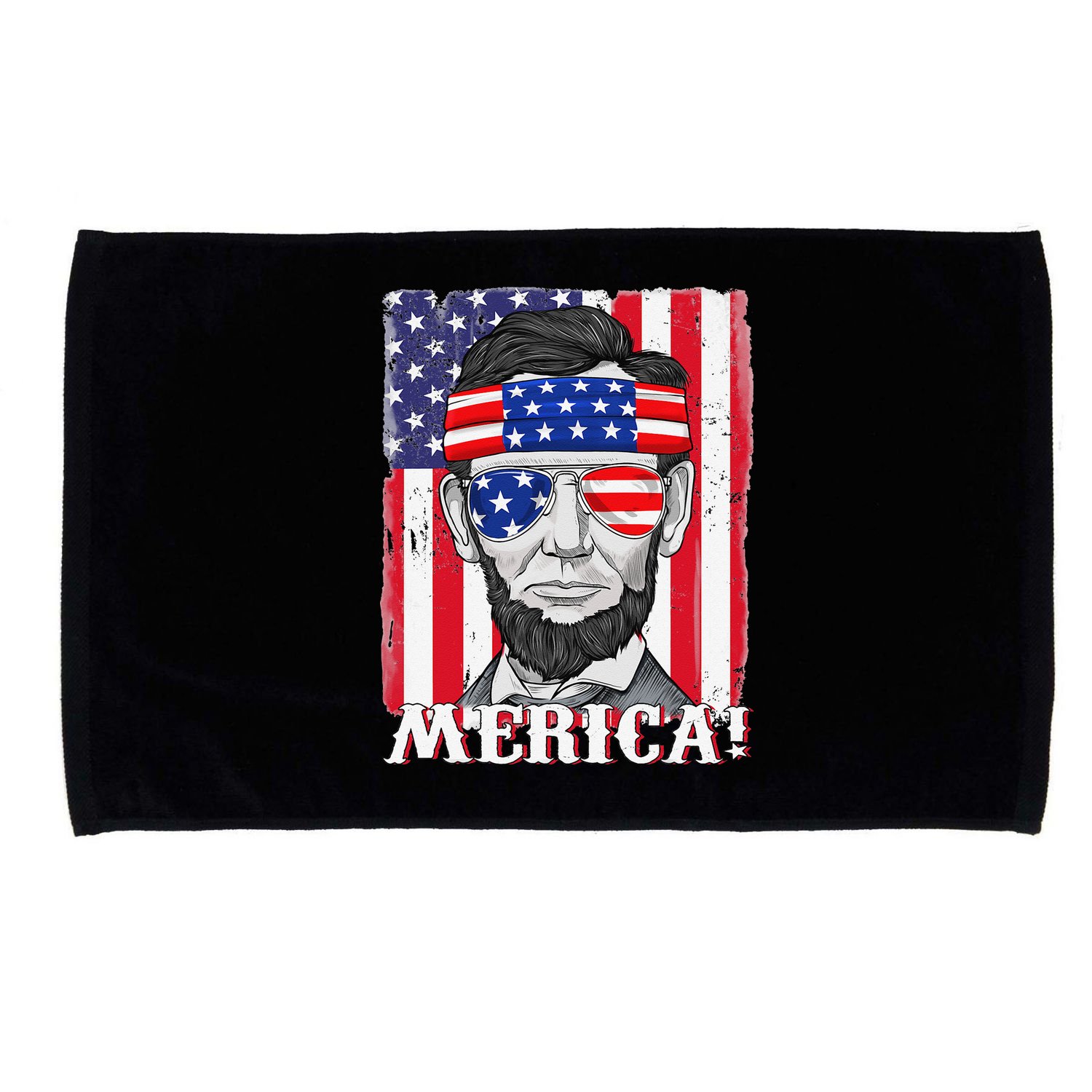 Abraham Lincoln 4th Of July Merica American Flag Boys  Microfiber Hand Towel