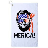Abraham Lincoln 4th Of July Merica American Flag Golf Towel