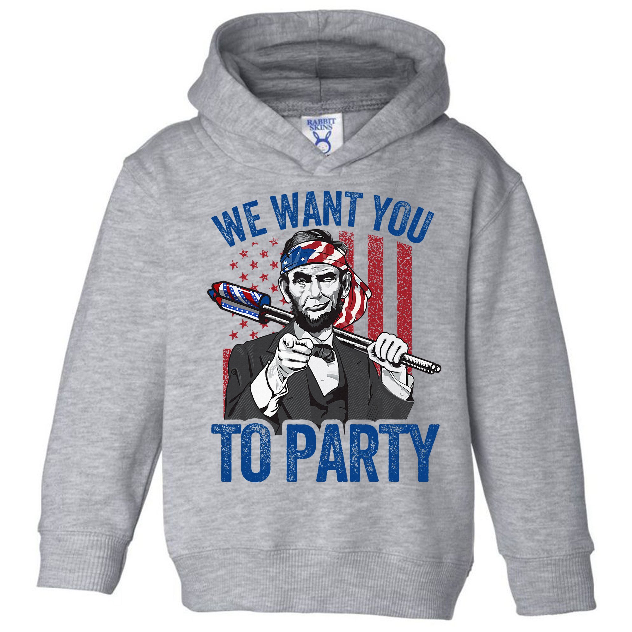 Abraham Lincoln 4th Of July American Toddler Hoodie