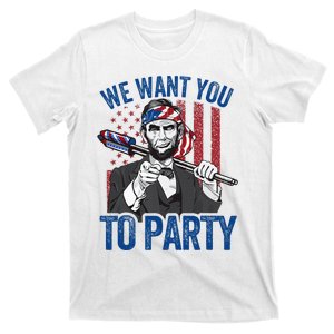 Abraham Lincoln 4th Of July American T-Shirt