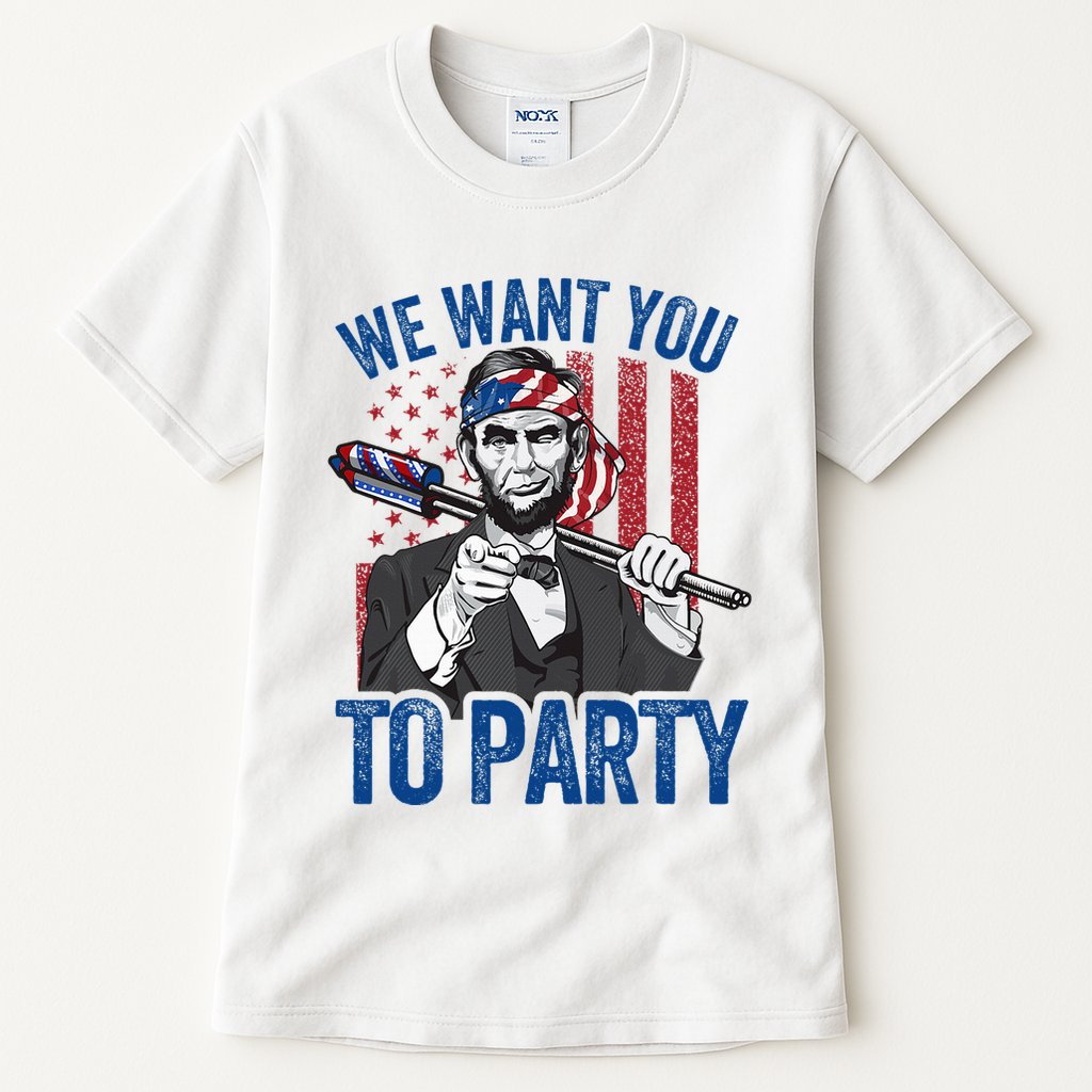 Abraham Lincoln 4th Of July American Tall T-Shirt