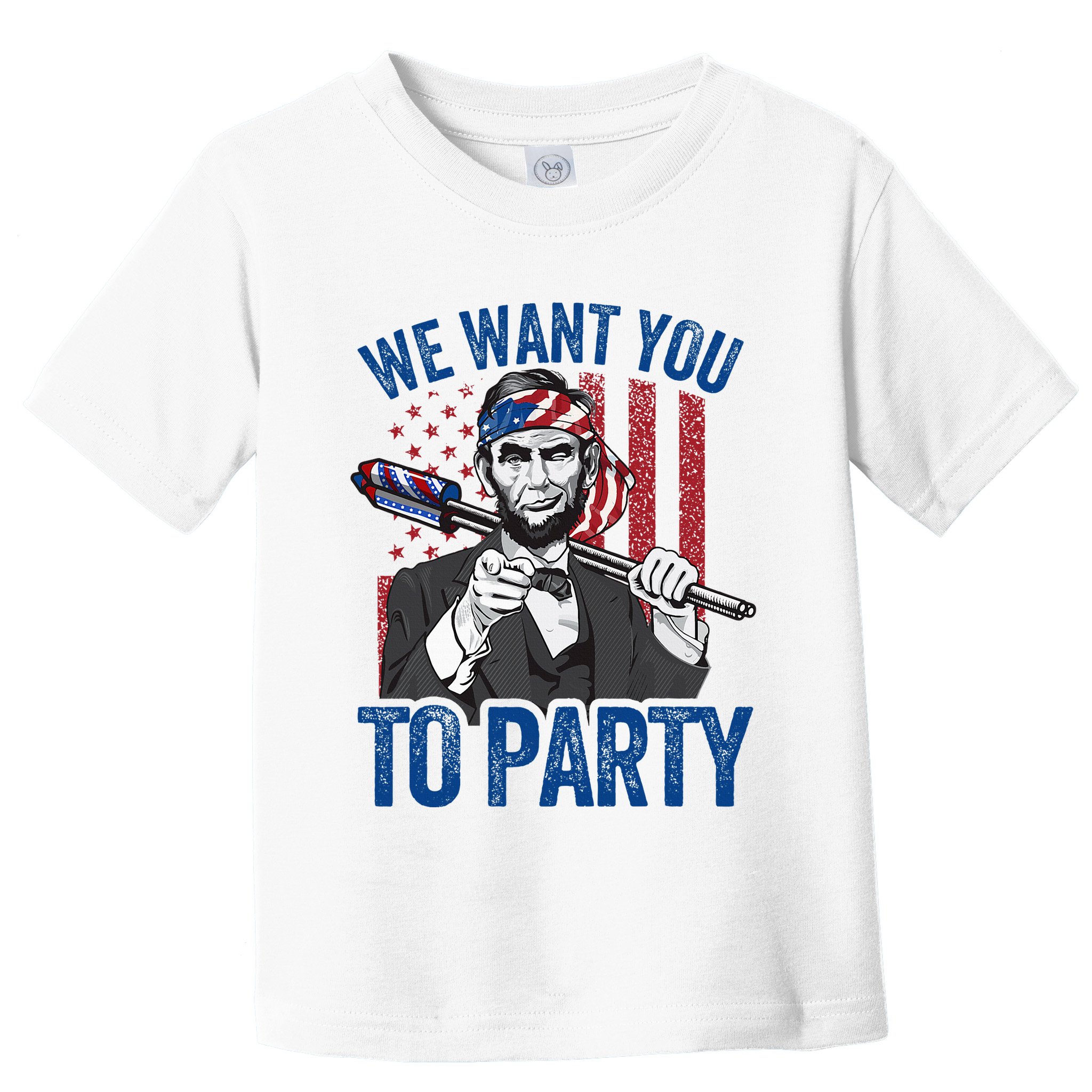 Abraham Lincoln 4th Of July American Toddler T-Shirt