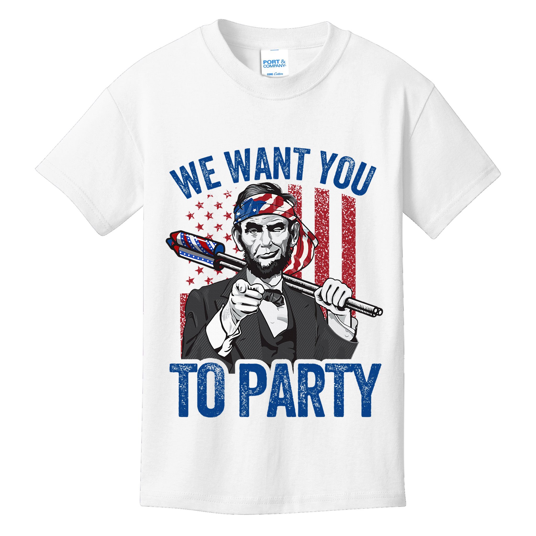 Abraham Lincoln 4th Of July American Kids T-Shirt