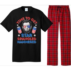 Abe Lincoln 4th Of July Time To Get Star Spangled Hammered Pajama Set