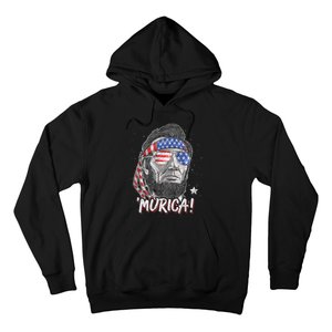 Abraham Lincoln 4th Of July Murica American Flag Hoodie