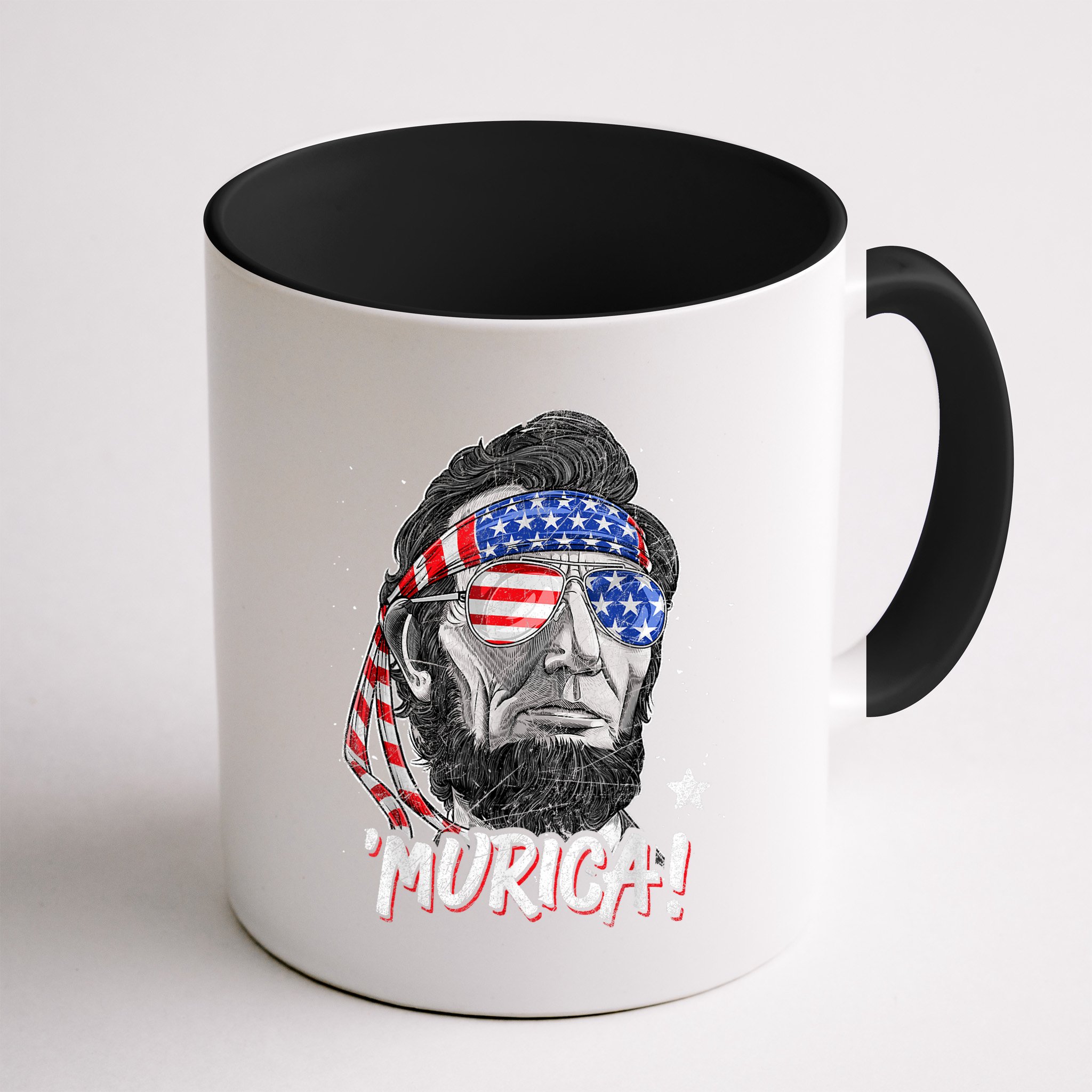 Abraham Lincoln 4th Of July Murica American Flag Mug