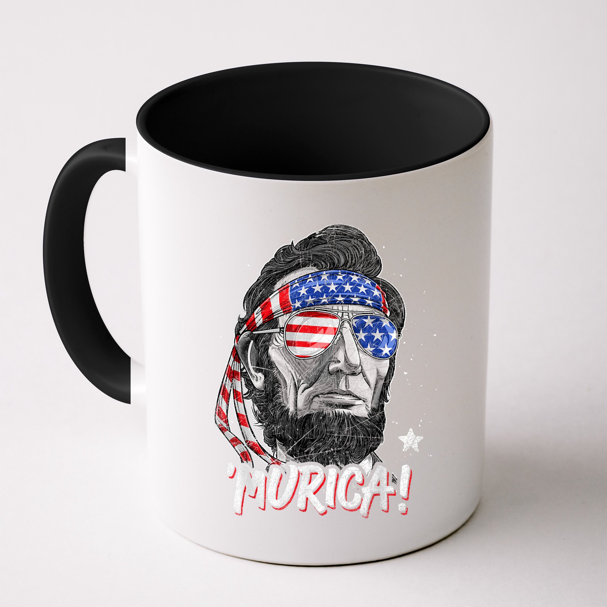 Abraham Lincoln 4th Of July Murica American Flag Mug